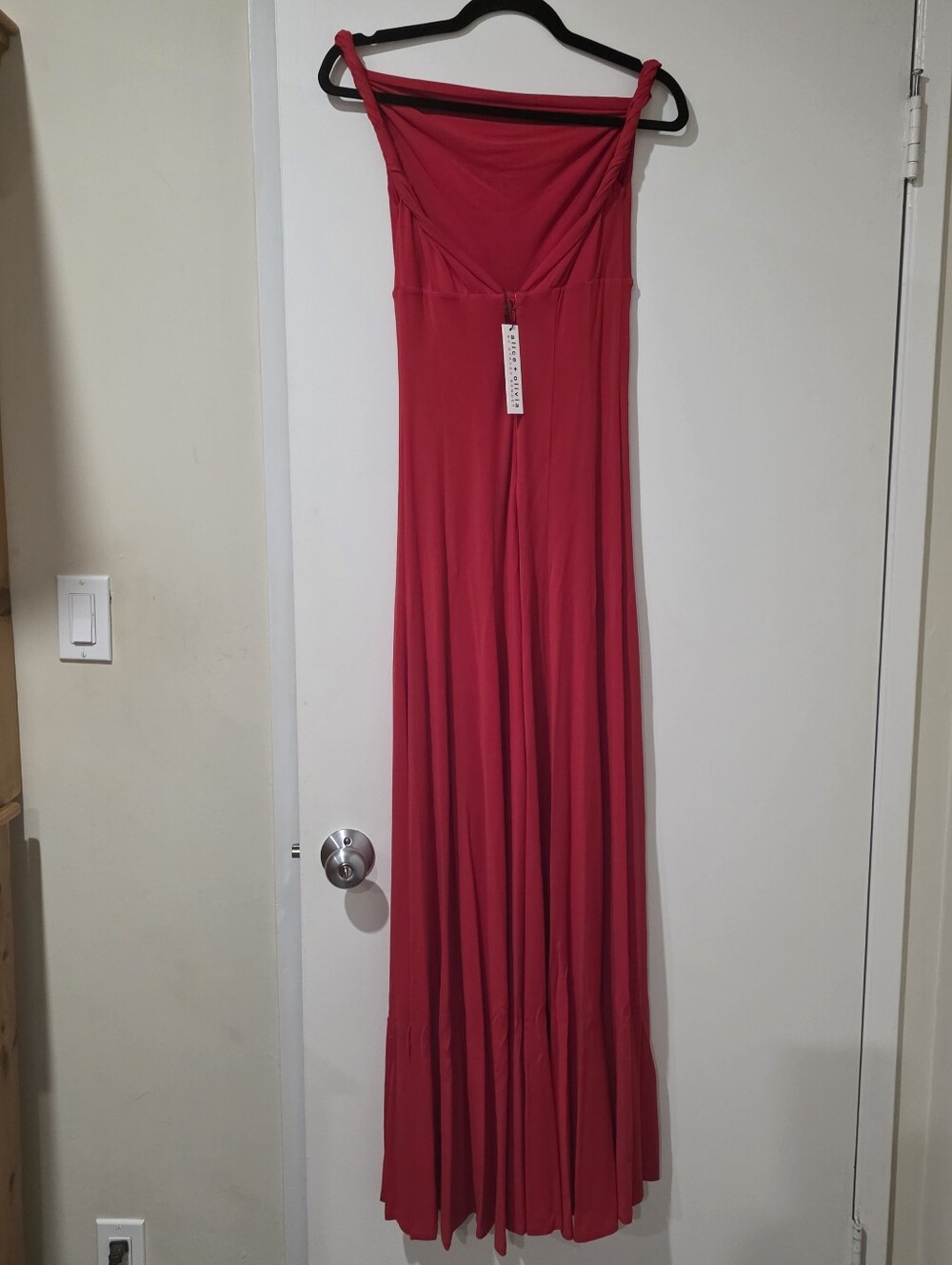 Alice + Olivia Noelia Twist Dress 2 $695 Right Now $278 And $417 - Picture 9 of 9